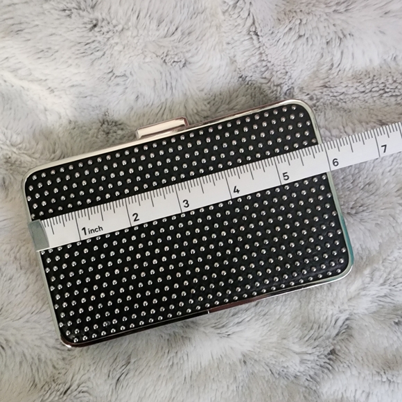 Michael Kors Black and Silver Studded Clutch - Picture 10 of 12